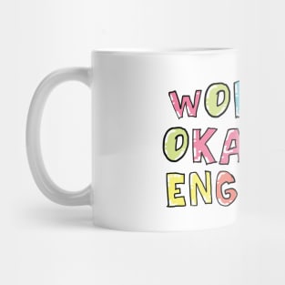 World's Okayest Engineer Gift Idea Mug